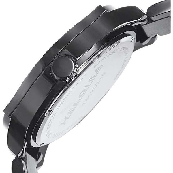 Black Stainless Steel with Black Dial Chronos Watch For Men - Heloisa 76120218