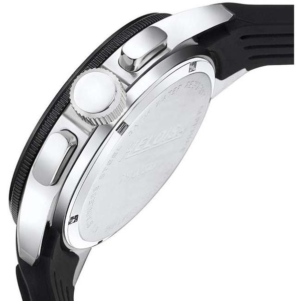 Red and Black Rubber Sport Chronos Watch For Men - Heloisa 76120222