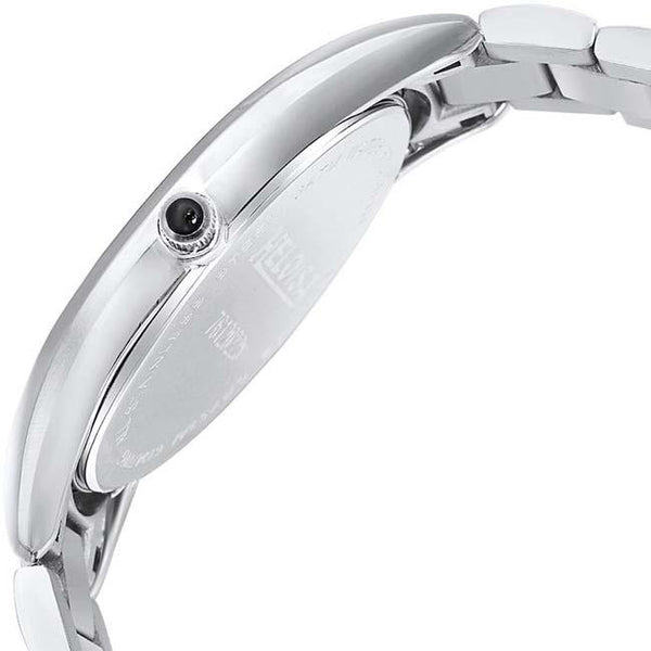 Stainless Steel White Round Dial Watch For Men - Heloisa 76120224