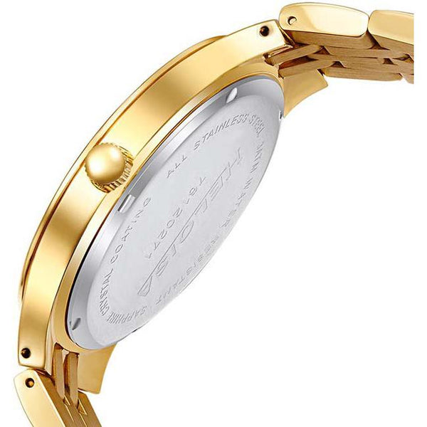 Golden Stainless Steel Gold Round Dial Watch For Men - Heloisa 76120271