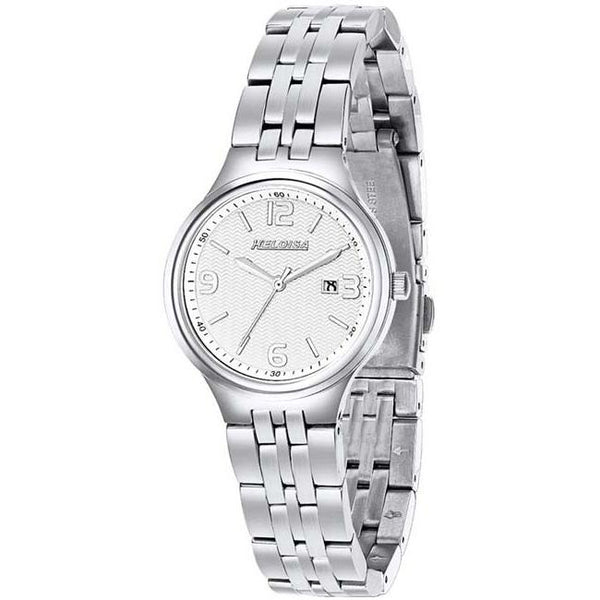 Stainless Steel Silver Round Dial Watch For Women - Heloisa 76120273
