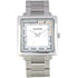 Stainless Steel with White Dial Square Case Watch For Men - Heloisa 76091087