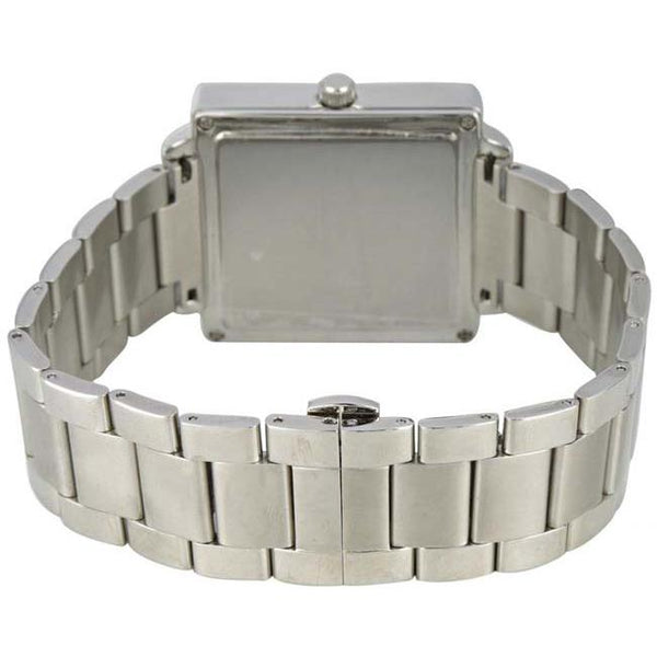 Stainless Steel with White Dial Square Case Watch For Men - Heloisa 76091087