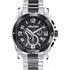 Dual Tone Stainless Steel with Black Dial Chronos Watch  For Men - Heloisa 76120023