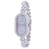 Silver Oval White MOP Dial Watch  For Women with Crystals - Heloisa 76120102