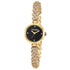 Golden Watch with Black Dial For Women with Crystals - Heloisa 76120171