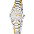 Dual Toned Stainless Steel White Round Dial Watch  For Women - Heloisa 76120229