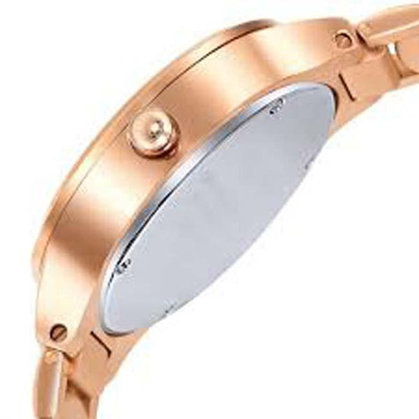 Rose Gold Round Stainless Steel Case with White MOP Dial Watch For Women - Heloisa 76120241