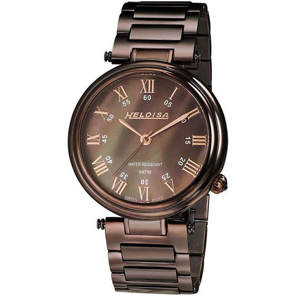 Stainless Steel coffee MOP Dialed Watch For Men - Heloisa 76120254