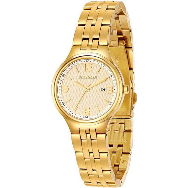 Golden Stainless Steel Gold Round Dial Watch  For Women - Heloisa 76120275