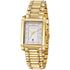 Golden Watch with Silver Dial Rectangular Case For Women - Heloisa 76120283