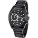 Black Stainless Steel with Black Dial Chronos Watch  For Men - Heloisa 76120297