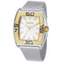 Dual Toned Stainless Steel with Silver Dial Watch For Men - Heloisa 76120317